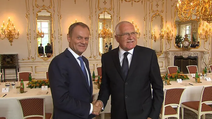 Donald Tusk a Václav Klaus