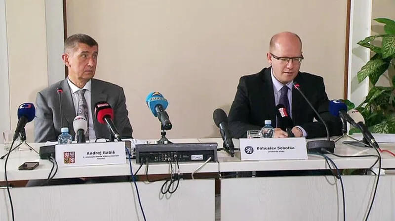 Andrej Babiš a Bohuslav Sobotka