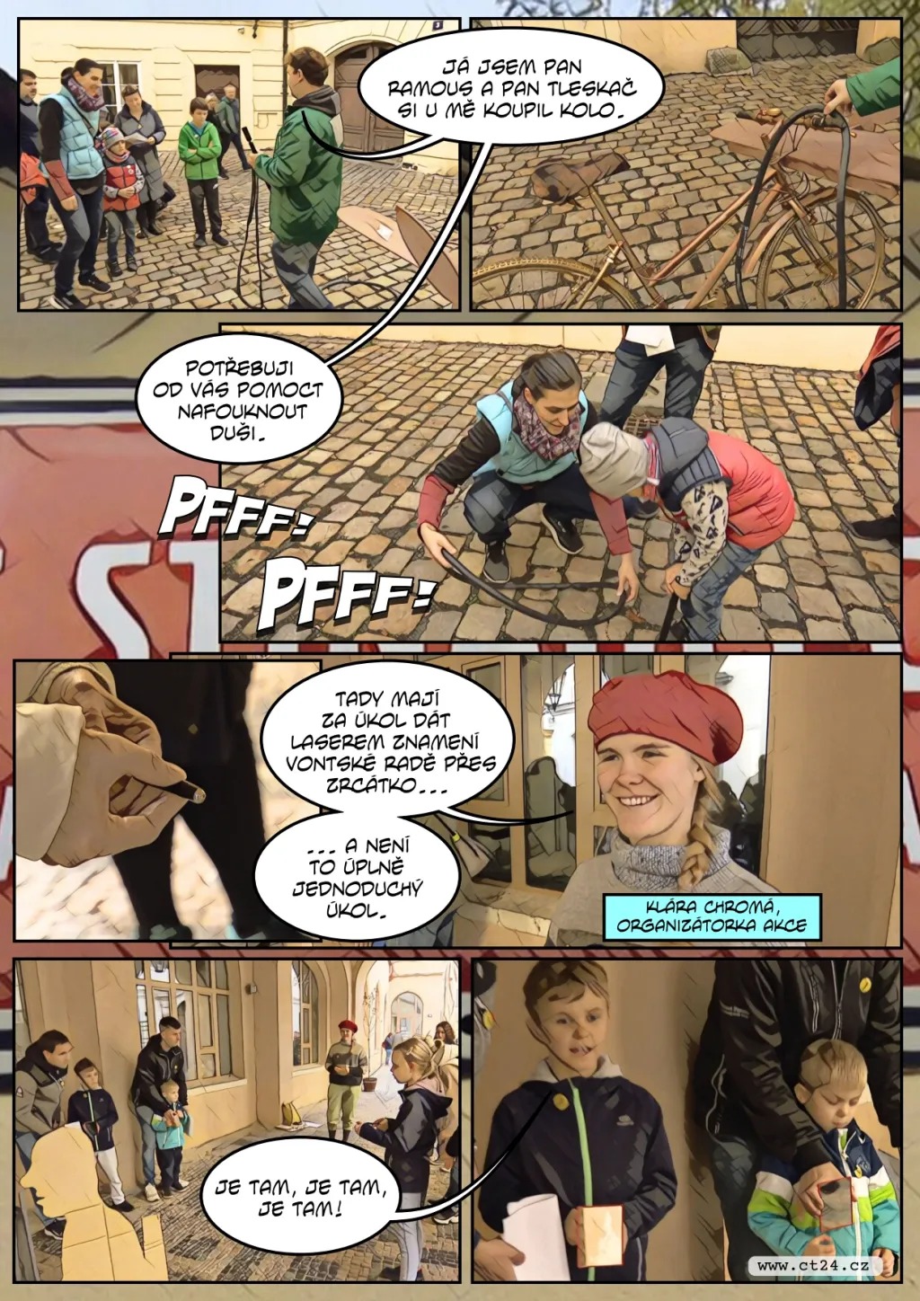 Desítky dětí se v Praze vydaly po stopách Rychlých šípů