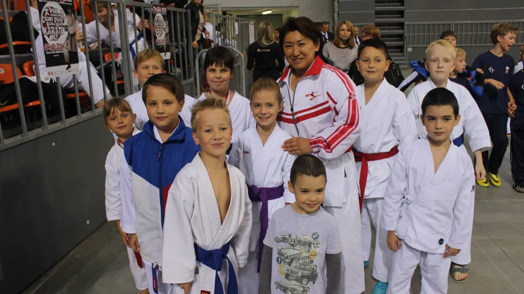 Část výpravy s Yumi Hasegawa 5th Dan