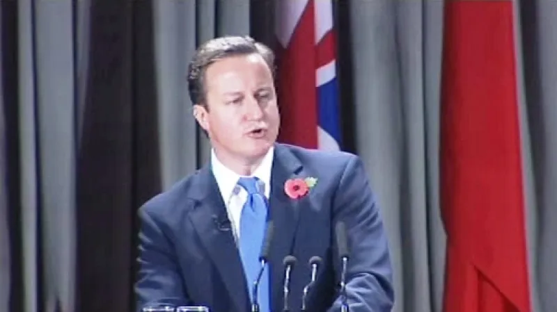 David Cameron na návštěvě Číny