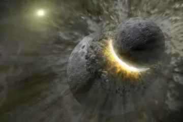 Záhadná planeta Theia mohla dát Zemi nejen Měsíc, ale i život, naznačuje výzkum
