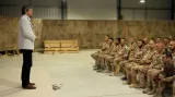 Ministr obrany Martin Stropnický na návštěvě vojáků v Afghánistánu
