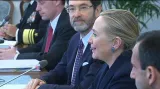 Clintonová podpořila v ČR Westinghouse