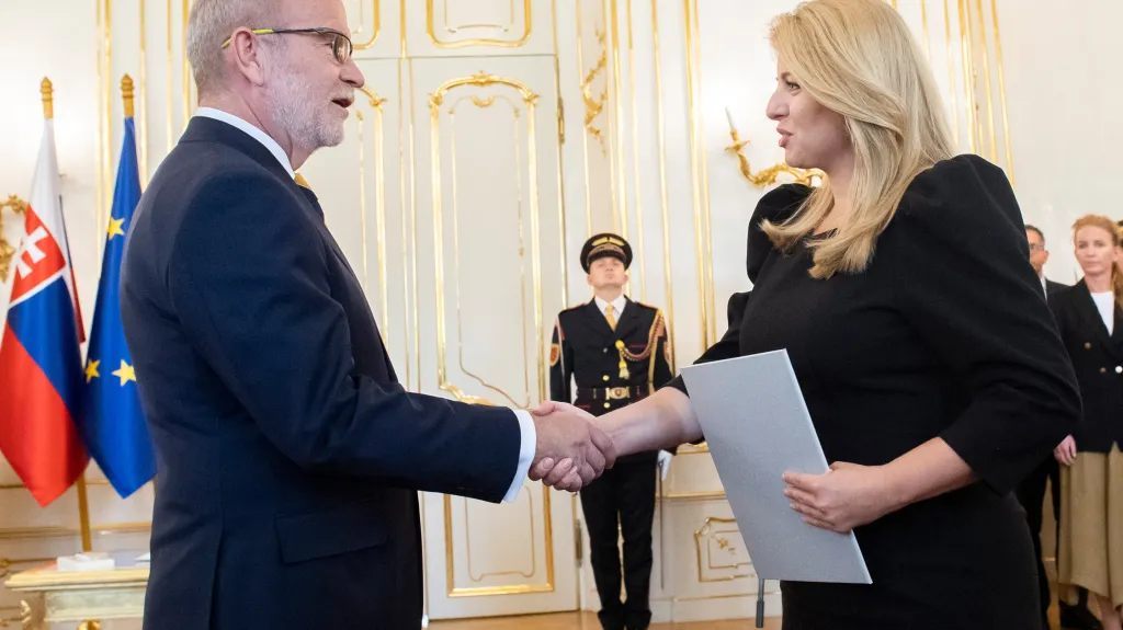 Prezidentka Zuzana Čaputová jmenuje nového ministra zahraničí Rastislava Káčera