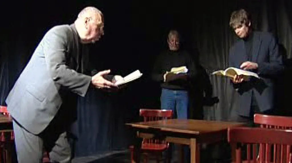 Milan Uhde na jevišti