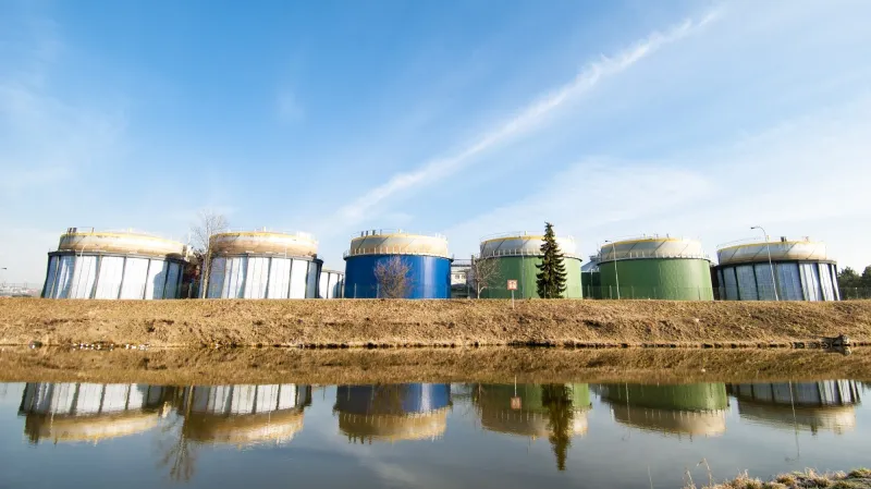 Stará čistička odpadních vod na Císařském ostrově