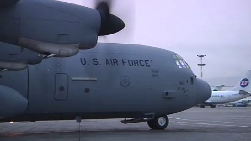 Americké letadlo s pomocí pro Rusko