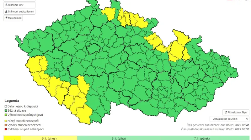 Výstraha meteorologů