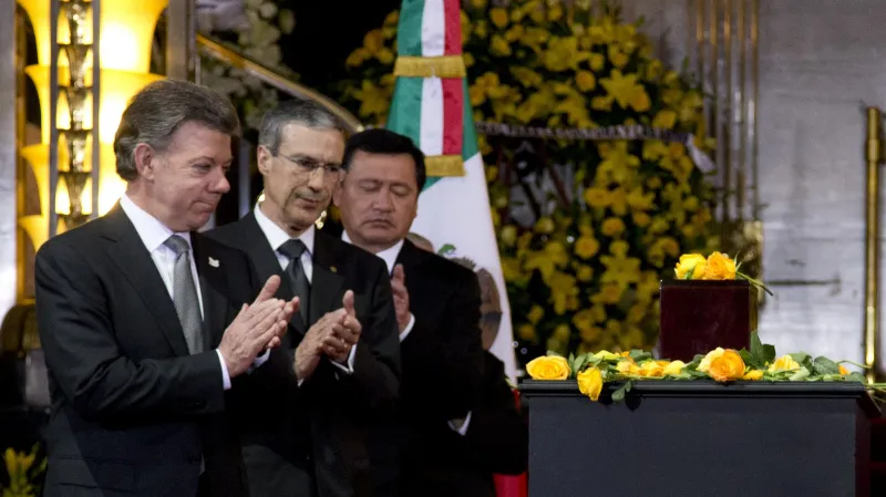 Enrique Peňa Nieto na pietní ceremonii