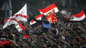 Protest v Káhiře