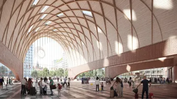 Vizualizace brněnského hlavního nádraží