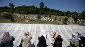 Pietní místo ve Srebrenici