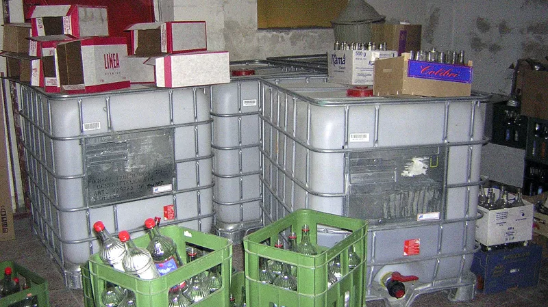 Nelegální sklad alkoholu