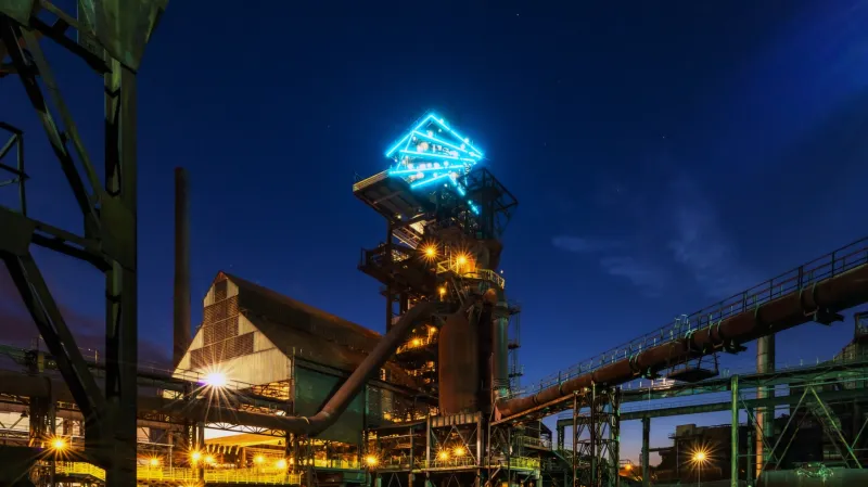 Bolt tower - bývalá vysoká pec č.1 v Dolní oblasti Vítkovic v Ostravě