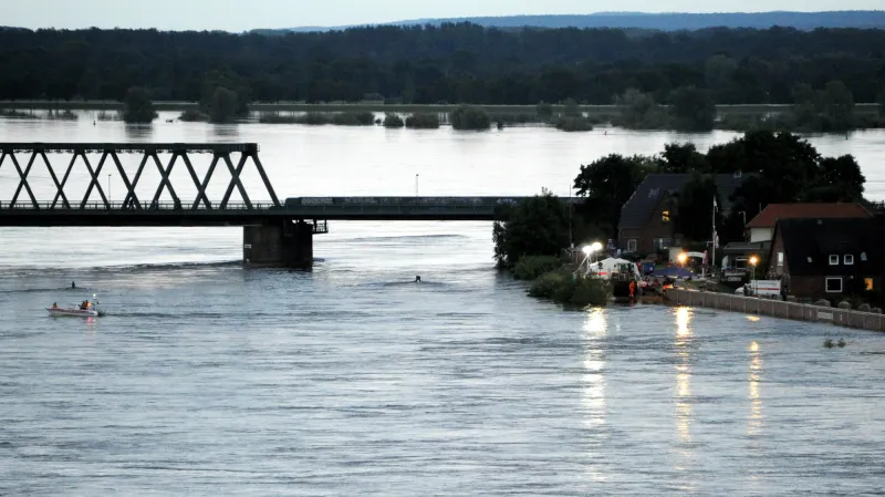 Lauenburg ohrožuje stoupající Labe