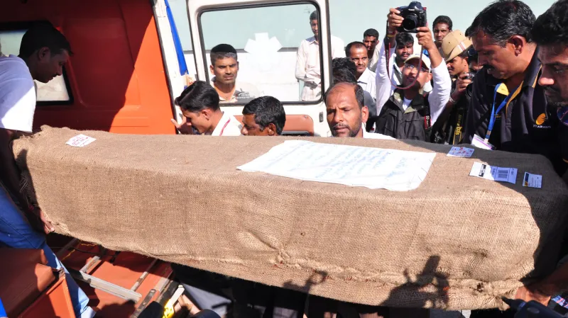 Rakev s ostatky Jacinthy Saldanhaové