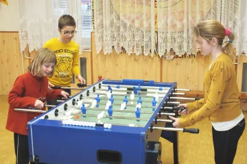 Soutěž ve stolním fotbalu v DDM Boskovice
