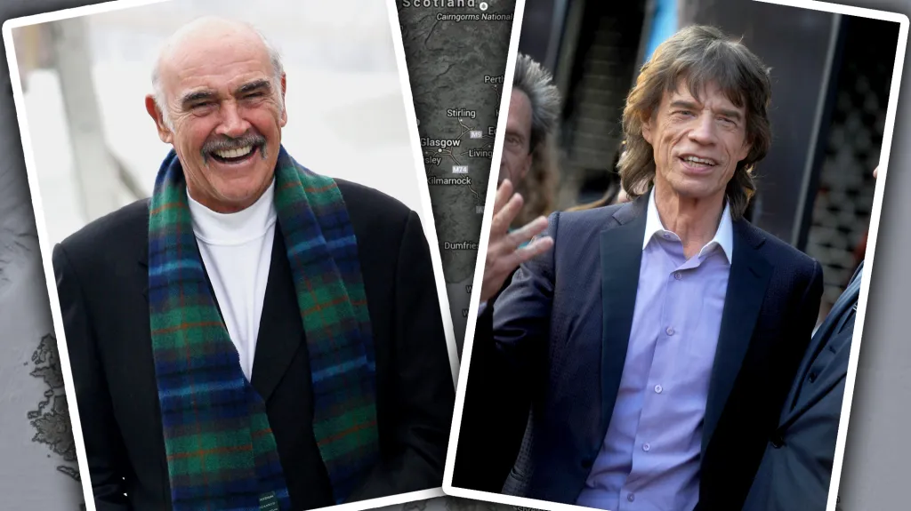 Sean Connery a Mick Jagger