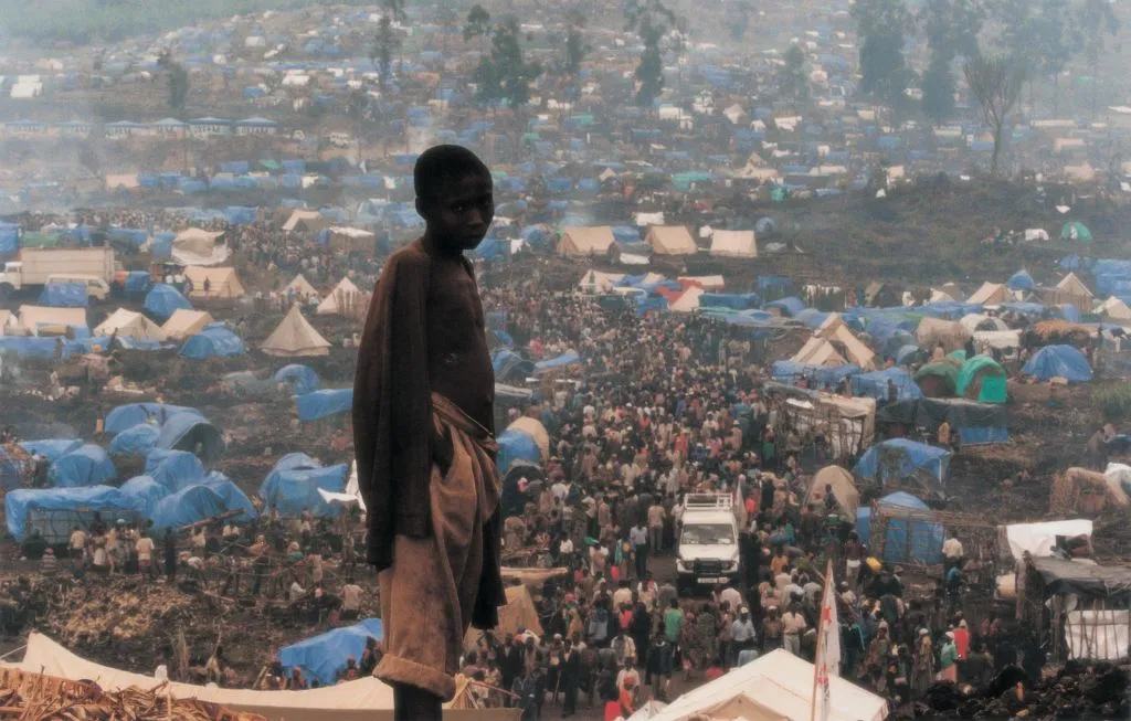 Fotografie roku 1995. Rwandský uprchlík, tábor Katala.