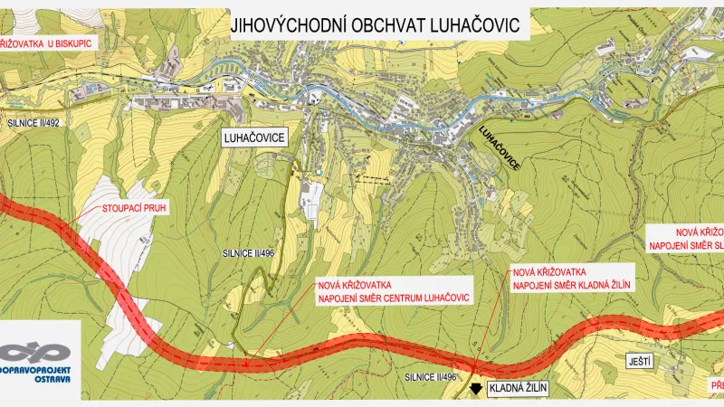 Luhačovický obchvat by měl zlepšit dopravu i ovzduší ve městě