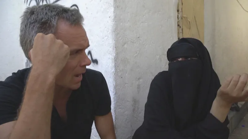 Reportér CNN během rozhovoru se Syřankou May