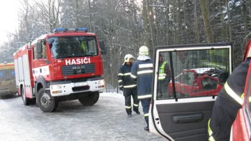 Záchranáři u vážné nehody