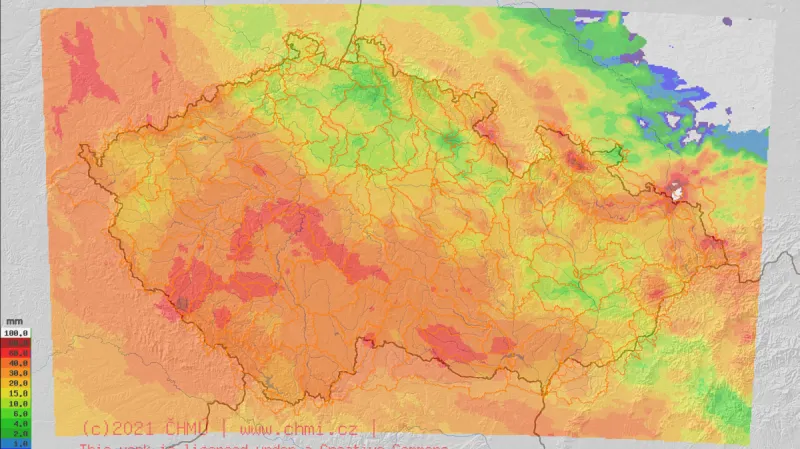 Kolik napršelo za tři dny, do pátečního poledne
