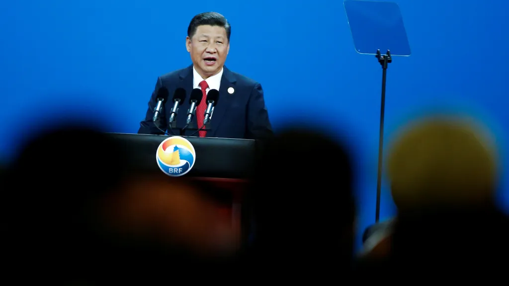 Čínský prezident Si Ťin-pching na summitu o Hedvábné stezce