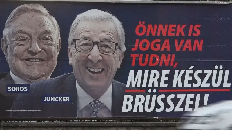 Kampaň maďarské vlády proti předsedovi EK Junckerovi