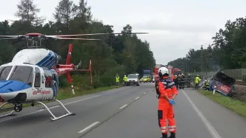 Nehoda autobusu v Plané nad Lužnicí