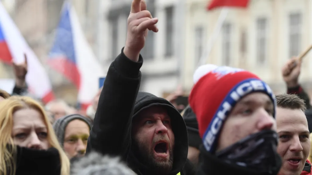 Demonstrace proti vládním opatřením