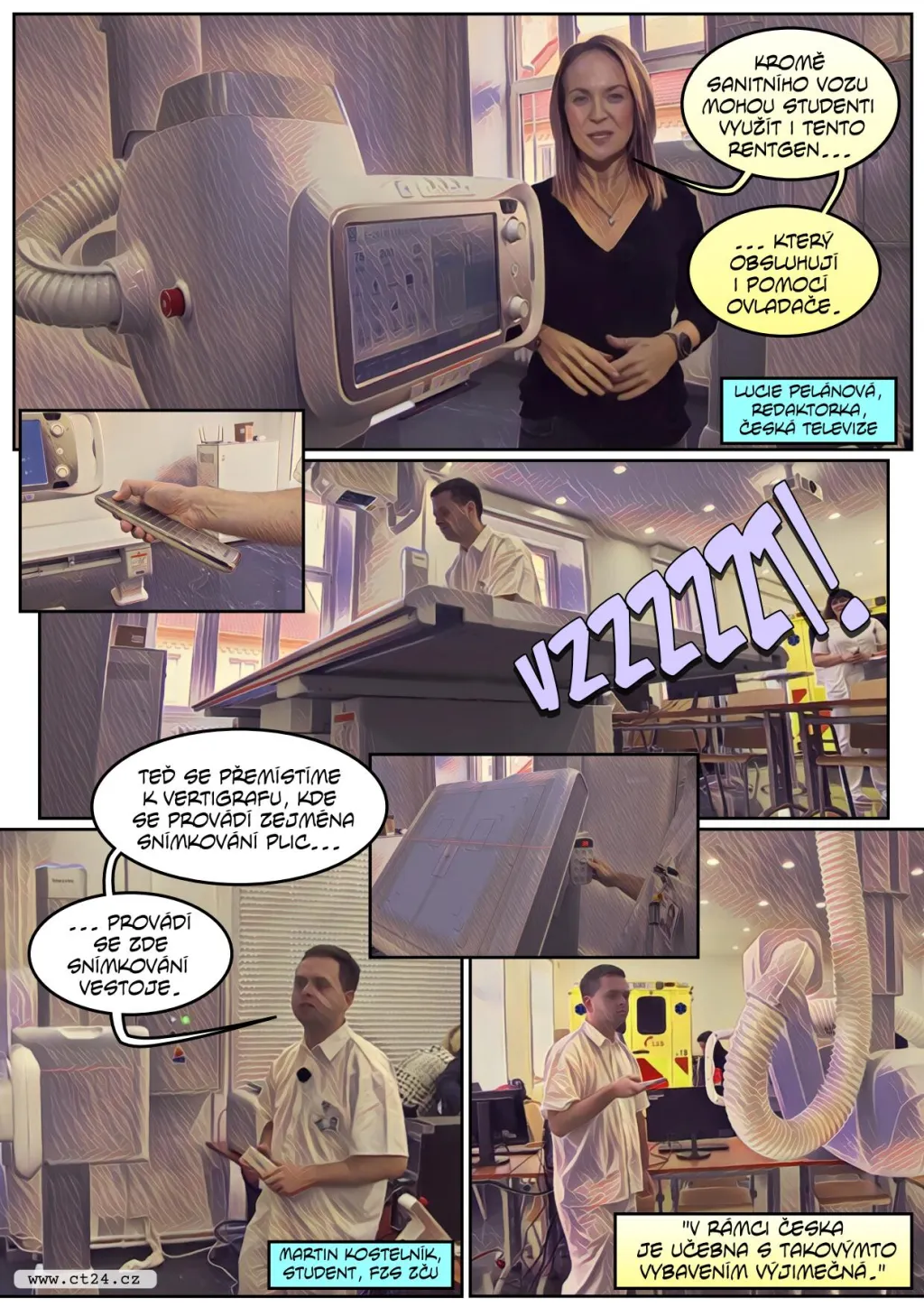 Studenti v Plzni mají simulátor sanitky