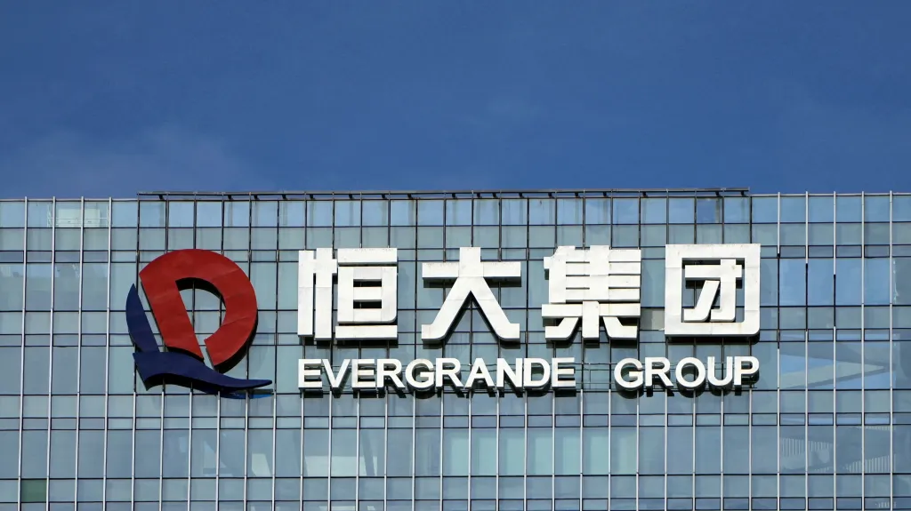 Logo společnosti Evergrande v čínském městě Šen-čen