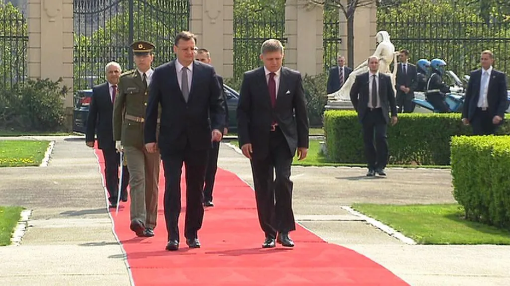 Petr Nečas a Robert Fico