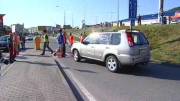 Blokáda dnes čekala na řidiče v Kuřimi