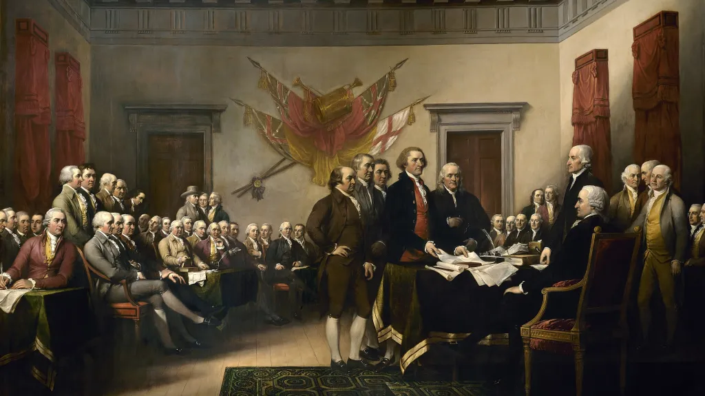 Podpis Deklarace nezávislosti z roku 1776