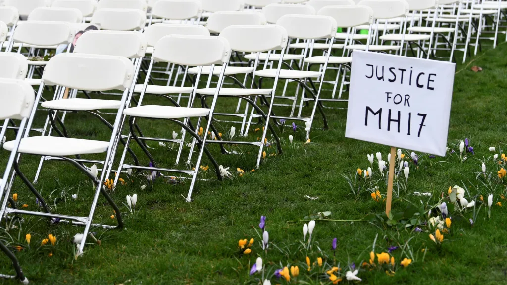 Protest pozůstalých po obětech letu MH17