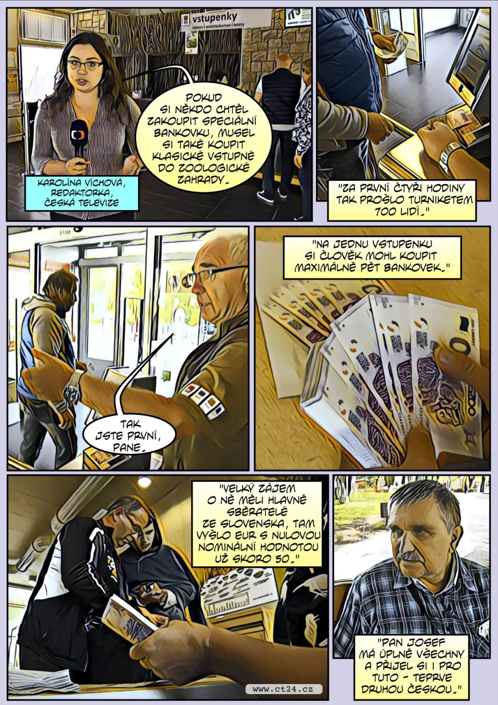 Komiks: Sběratelská eurobankovka