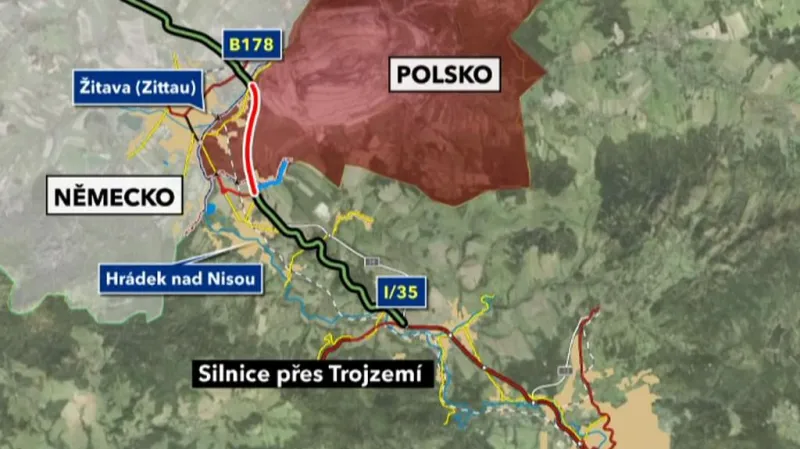 Silnice přes Trojzemí