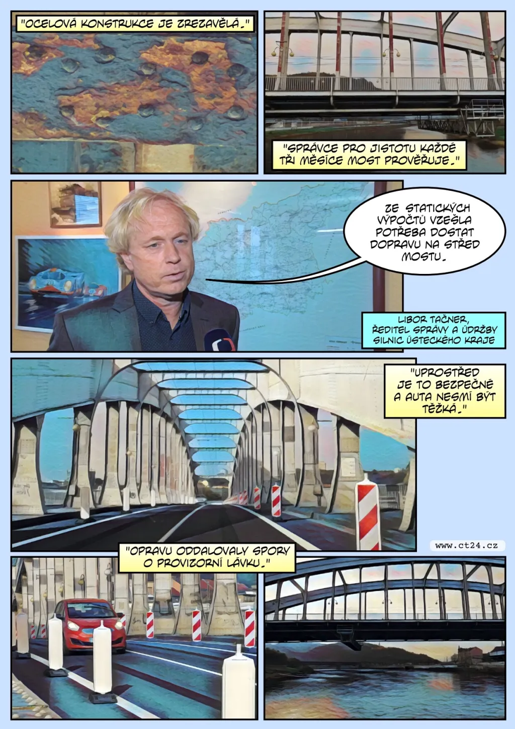 Benešův most chátrá