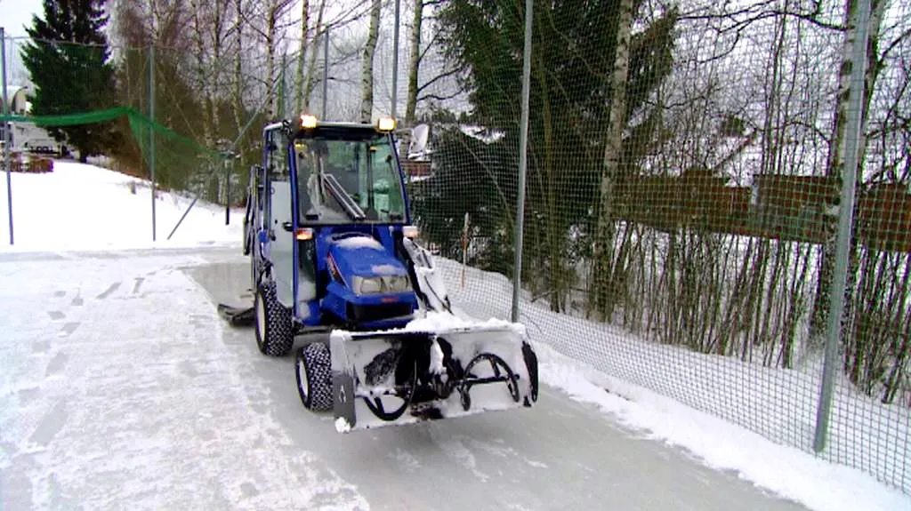 Příprava kluziště