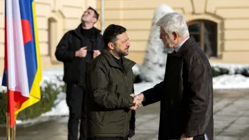 Volodymyr Zelenskyj a Petr Pavel v Kyjevě