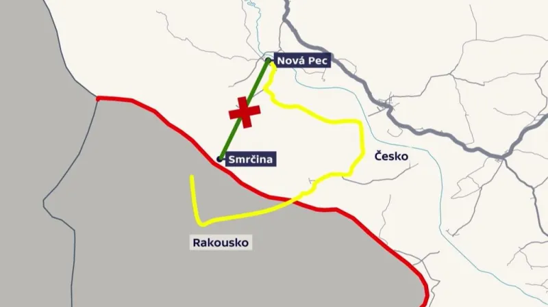 Lanovka na české straně nebude, lyžaři musí do rakouského střediska oklikou
