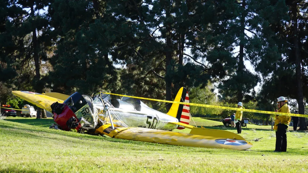 Zřícené letadlo Harrisona Forda