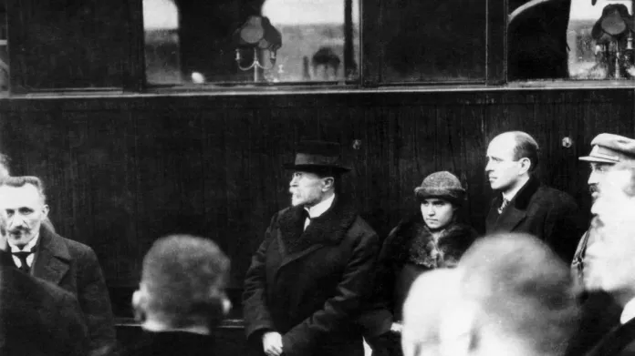 T. G. Masaryk v Horním Dvořišti po návratu do vlasti