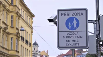 Pěší zóna v centru Brna