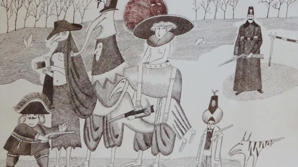 Z výstavy Adolfa Borna