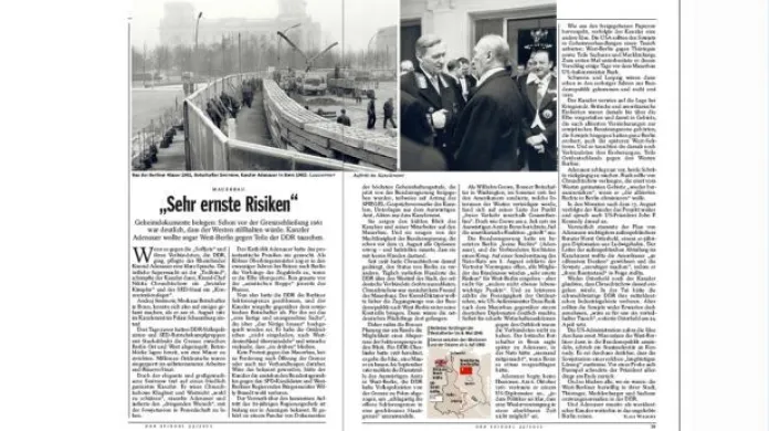 Der Spiegel o plánu Konrada Adenauera