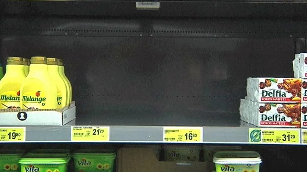 V Norsku došlo máslo